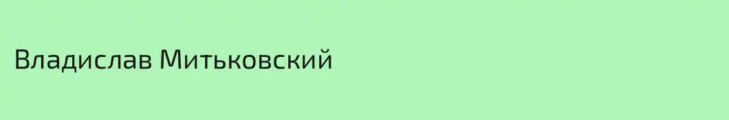 Владислав Митьковский